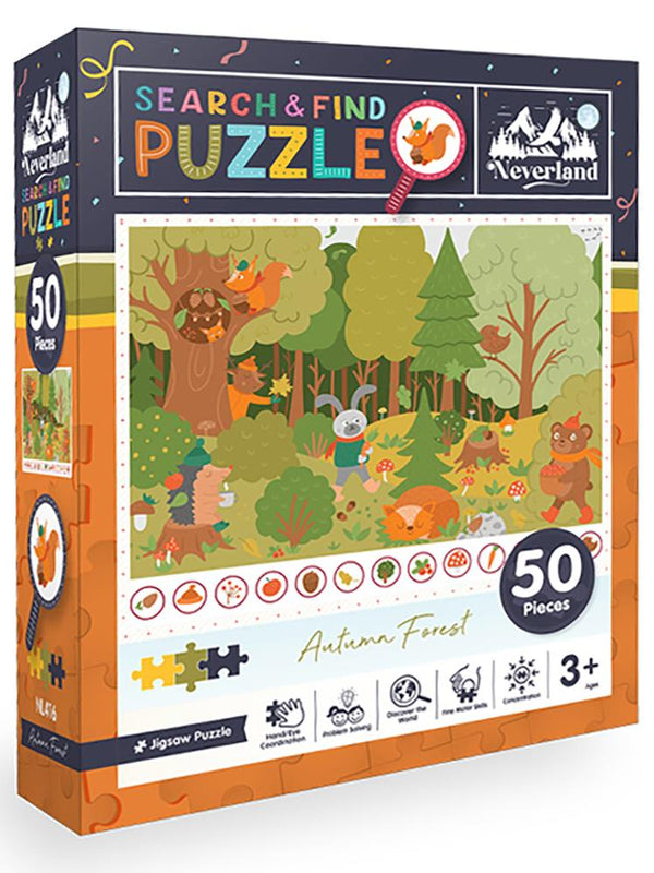 Blue Focus Games 50 Pıece Search And Fınd - Autumn Forest (Sonbahar Ormanı)
