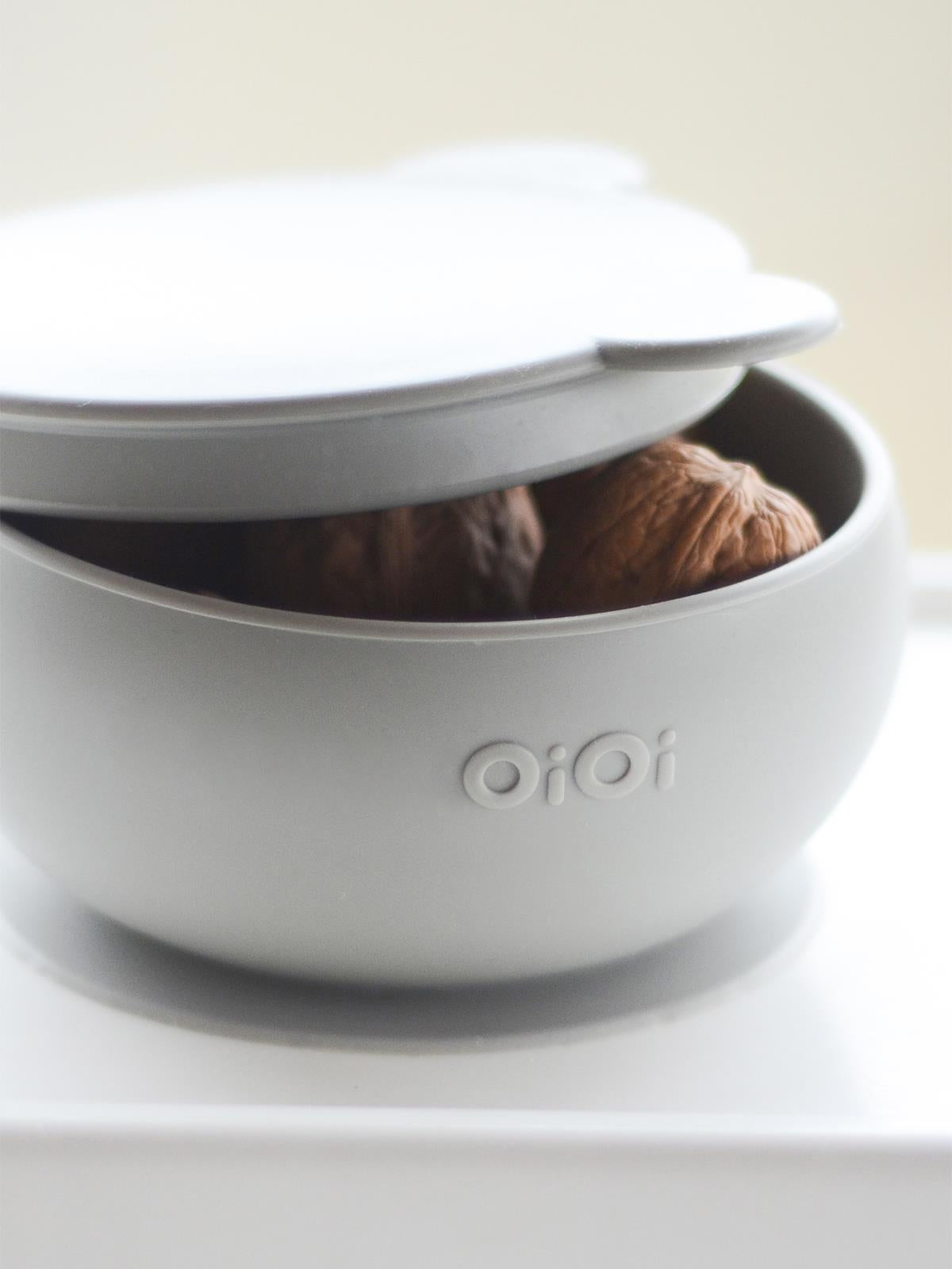 Minik-O OiOi Kapaklı Kase - Gri