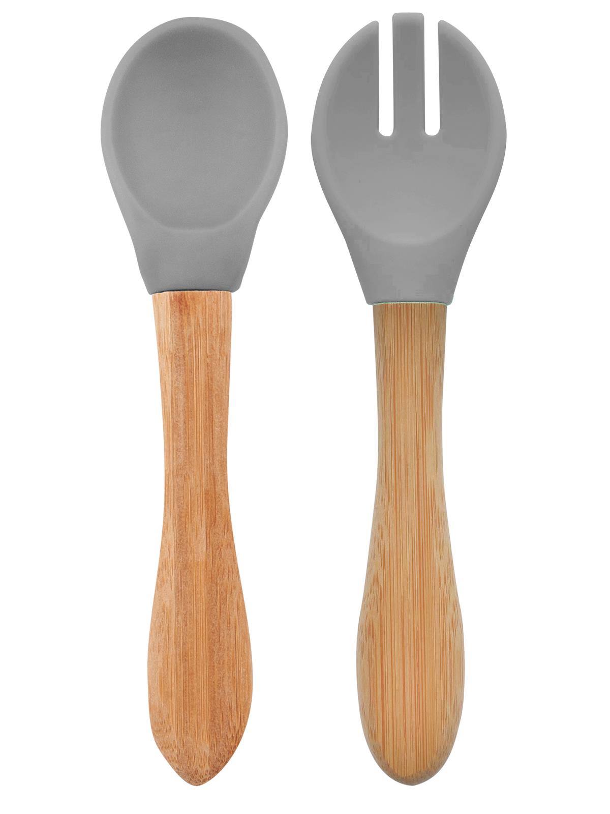 Minik-O OiOi Mama Kaşığı + Çatal - Gri