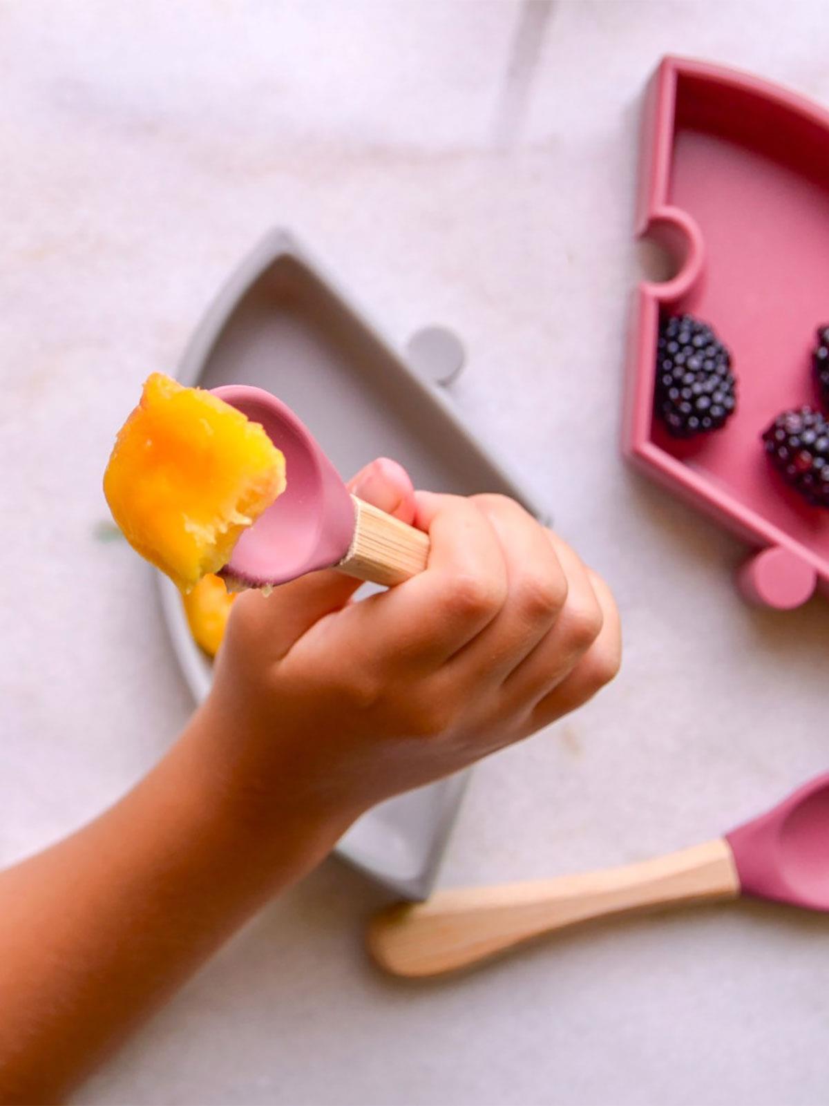 Minik-O OiOi Mama Kaşığı + Çatal - Gri