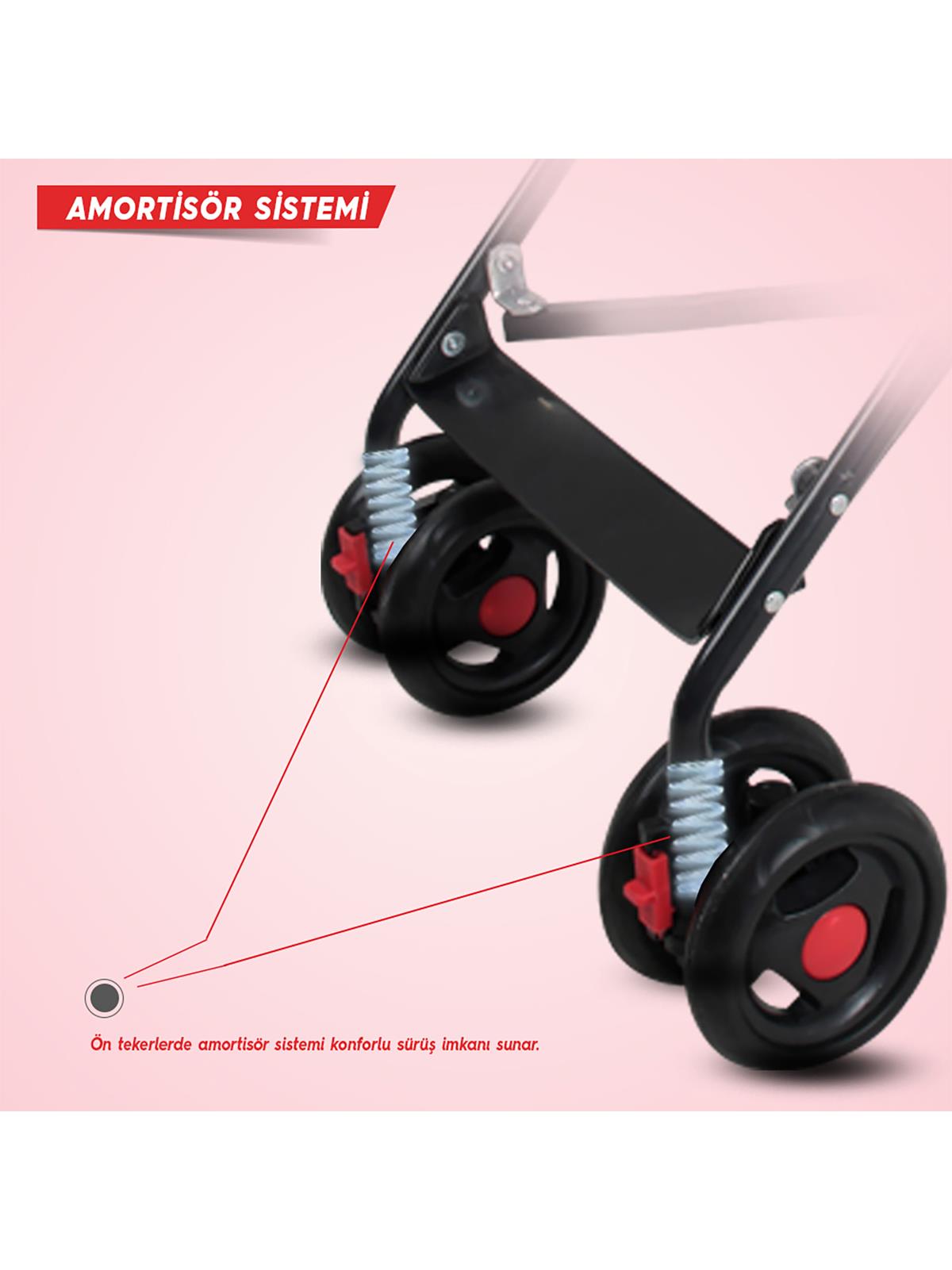 Rival Tokyo Baston Bebek Arabası - Siyah