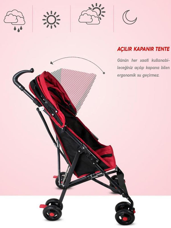 Rival Tokyo Baston Bebek Arabası - Siyah