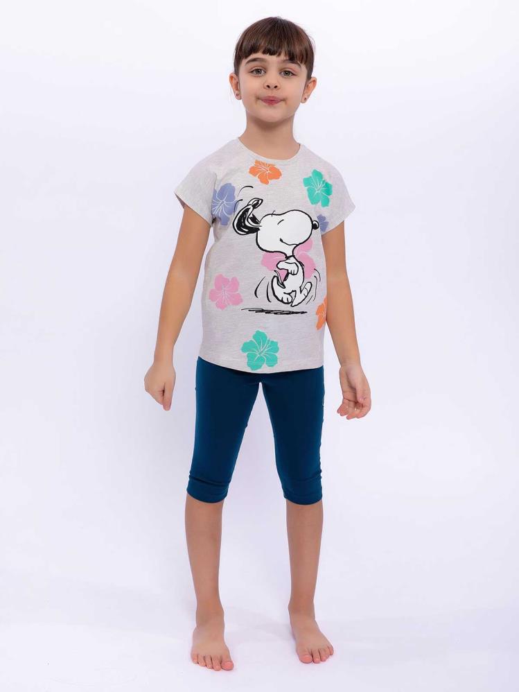 Roly Poly Snopy Kız Çocuk 9-14 Yaş Takım - Bej