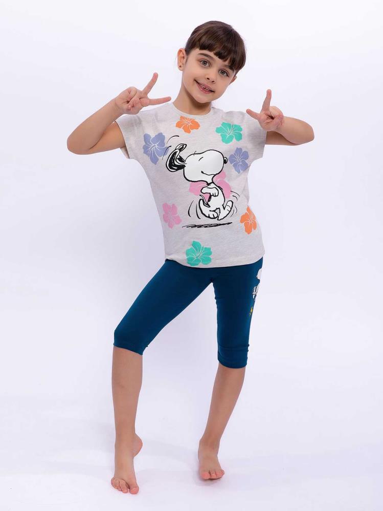 Roly Poly Snopy Kız Çocuk 9-14 Yaş Takım - Bej