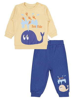 Civil Baby Bebek Bisiklet Yaka Takım 6-18 Ay - Sarı