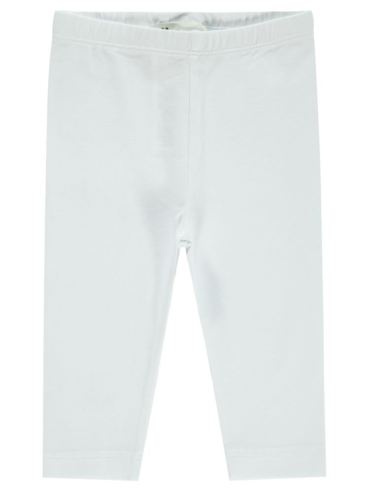 Civil Baby Düz Model Yan Dikişsiz 6-18 Ay Uzun Tayt - Beyaz