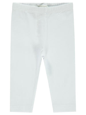 Civil Baby Düz Model Yan Dikişsiz 6-18 Ay Uzun Tayt - Beyaz