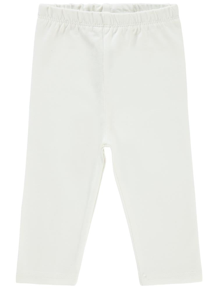 Civil Baby Düz Model Yan Dikişsiz 6-18 Ay Uzun Tayt - Ekru