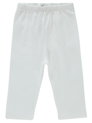 Civil Baby Düz Model Yan Dikişsiz 6-18 Ay Uzun Tayt - Ekru