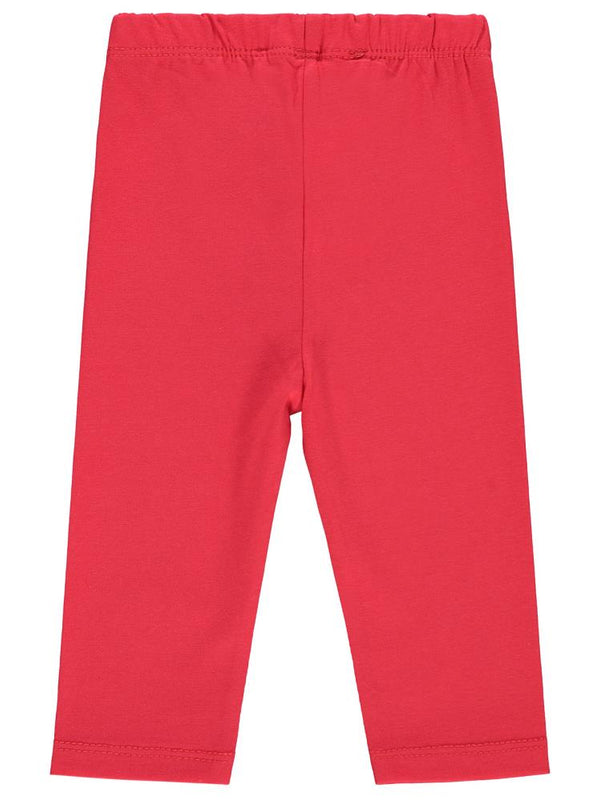 Civil Baby Düz Model Yan Dikişsiz 6-18 Ay Uzun Tayt - Kırmızı