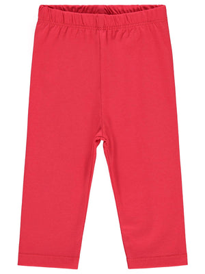 Civil Baby Düz Model Yan Dikişsiz 6-18 Ay Uzun Tayt - Kırmızı