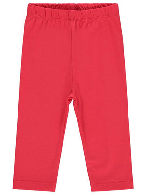 Civil Baby Düz Model Yan Dikişsiz 6-18 Ay Uzun Tayt - Kırmızı