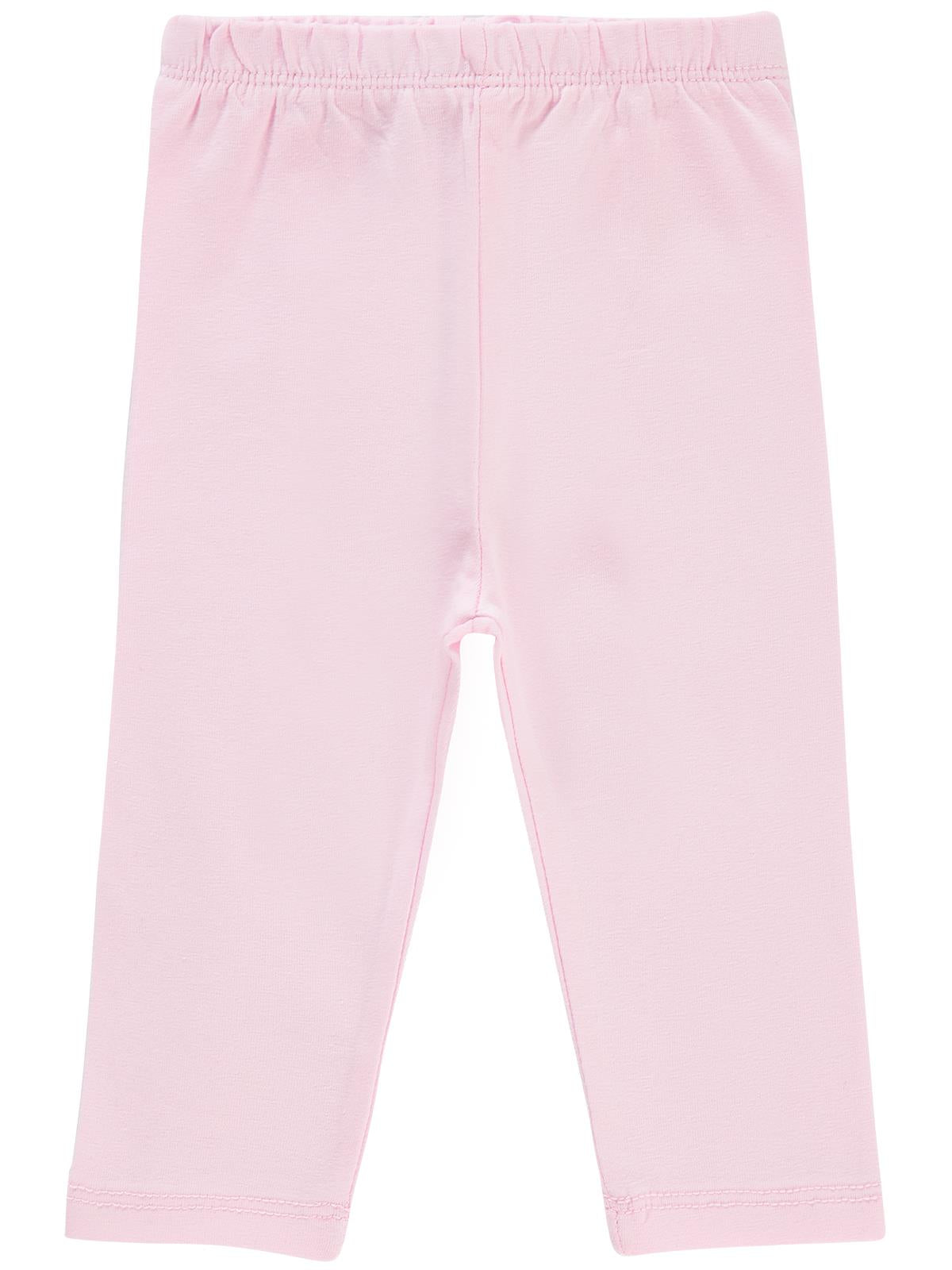 Civil Baby Düz Model Yan Dikişsiz 6-18 Ay Uzun Tayt - Pembe