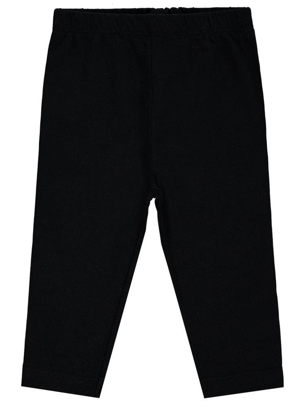 Civil Baby Düz Model Yan Dikişsiz 6-18 Ay Uzun Tayt - Siyah