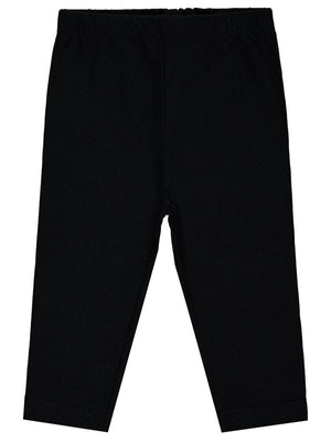 Civil Baby Düz Model Yan Dikişsiz 6-18 Ay Uzun Tayt - Siyah