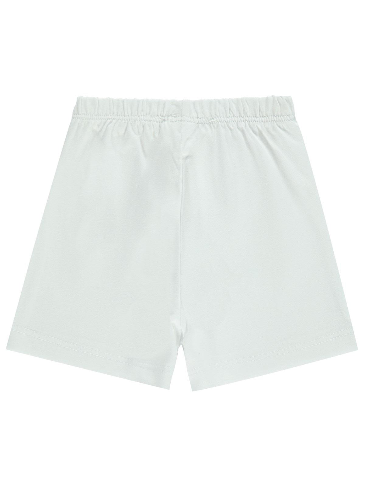 Civil Baby Yandan Dikişli 6-18 Ay Unisex Şort - Beyaz