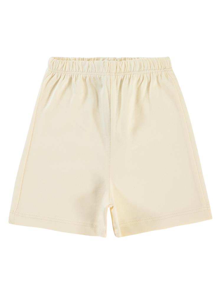 Civil Baby Yandan Dikişli 6-18 Ay Unisex Şort - Ekru