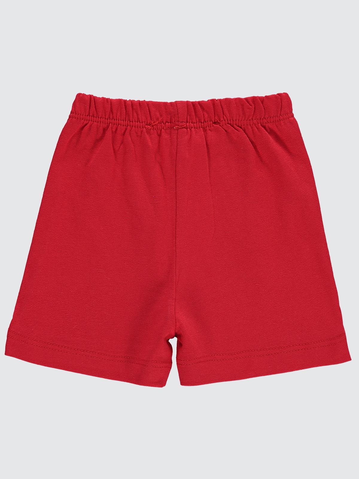 Civil Baby Yandan Dikişli 6-18 Ay Unisex Şort - Kırmızı