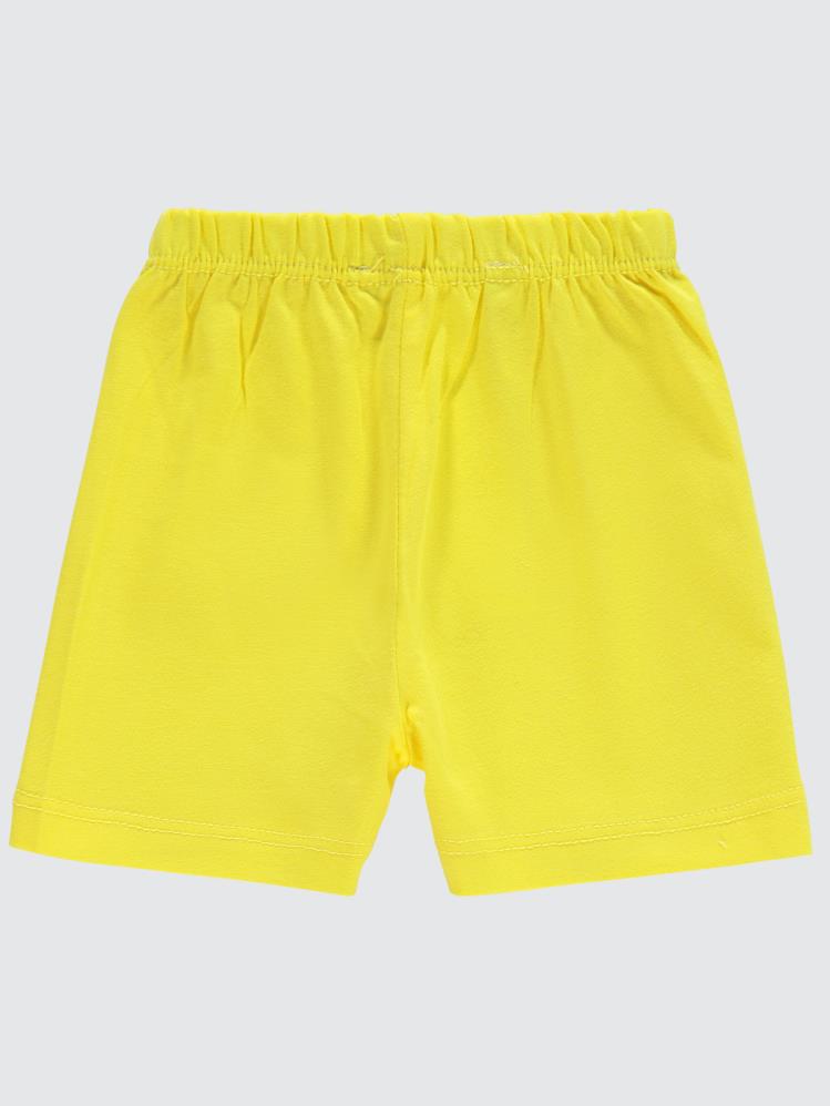 Civil Baby Yandan Dikişli 6-18 Ay Unisex Şort - Sarı