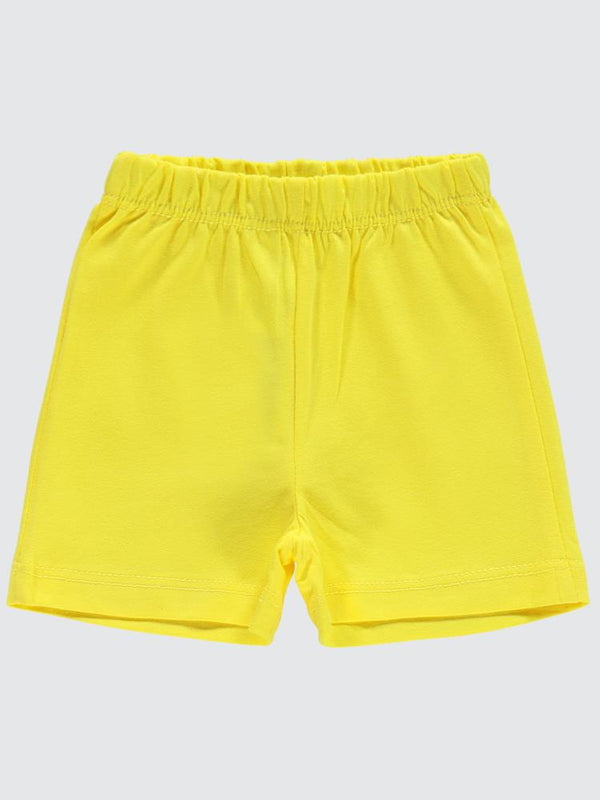 Civil Baby Yandan Dikişli 6-18 Ay Unisex Şort - Sarı