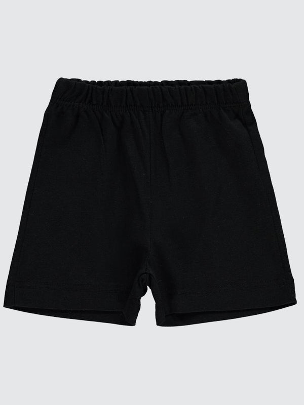 Civil Baby Yandan Dikişli 6-18 Ay Unisex Şort - Siyah