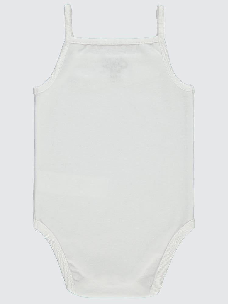 Civil Baby İp Askılı Dantelli 12-18 Ay Kız Çıtçıtlı Badi - Beyaz
