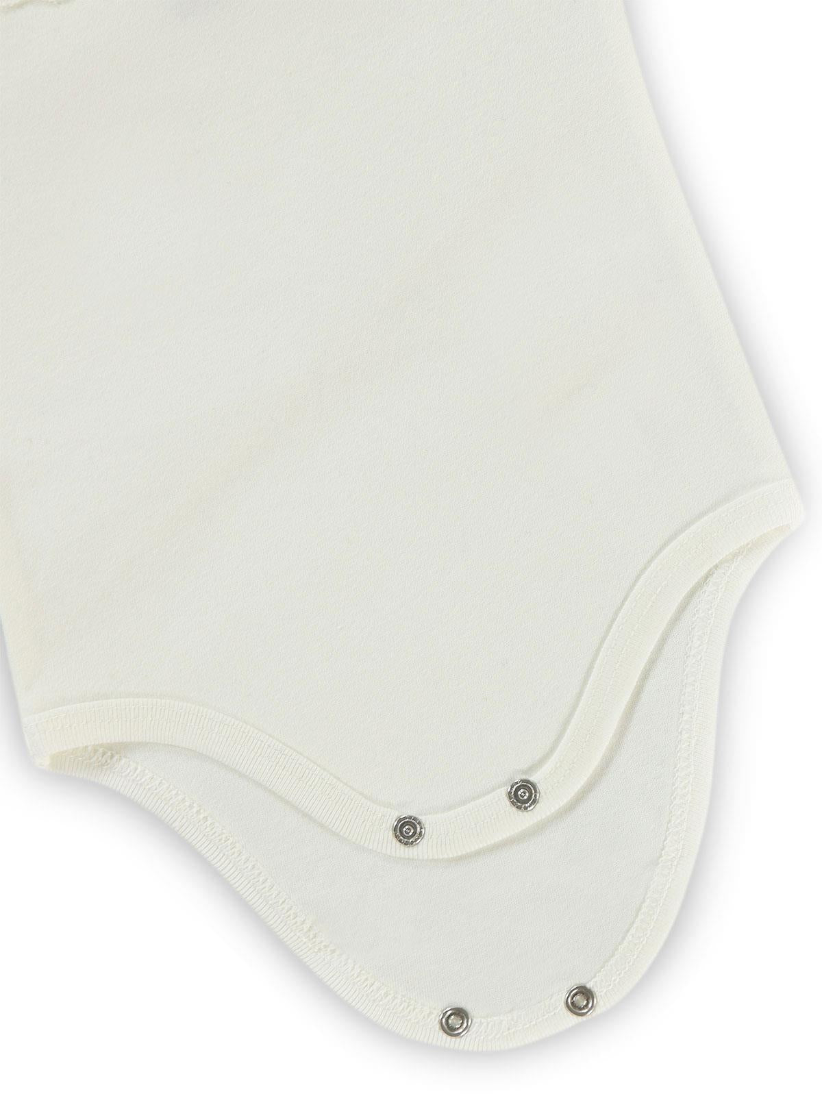 Civil Baby Penye İp Askılı Dantelli 2-3 Yaş Kız Çıtçıtlı Badi - Ekru