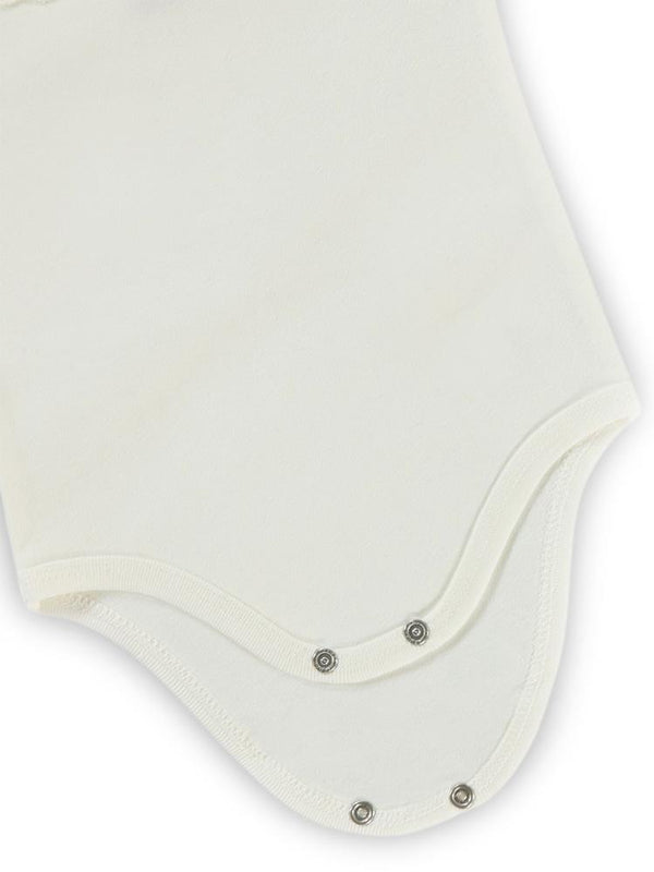 Civil Baby Penye İp Askılı Dantelli 3-9 Ay Kız Çıtçıtlı Badi - Ekru