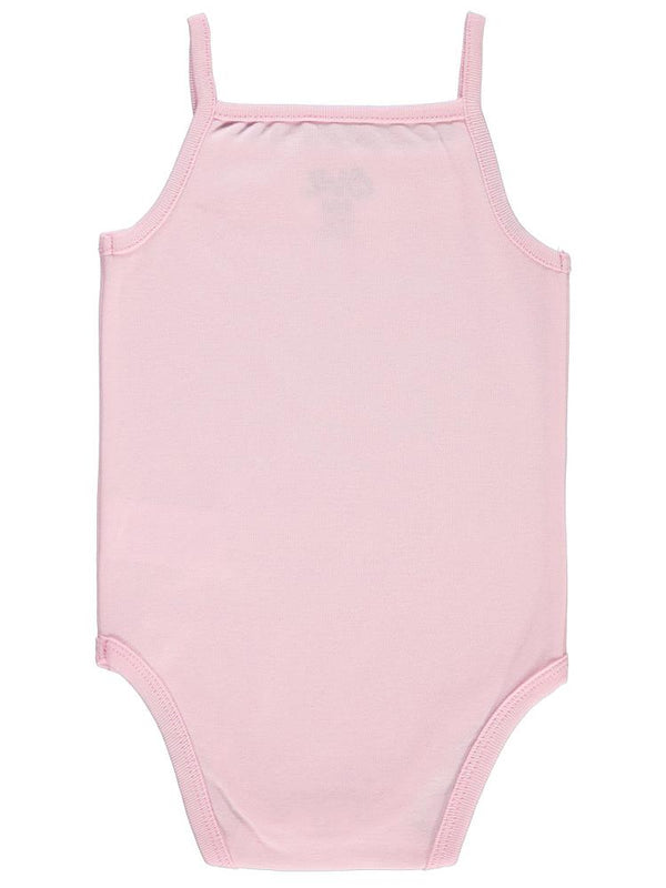 Civil Baby İp Askılı Dantelli 12-18 Ay Kız Çıtçıtlı Badi - Pembe