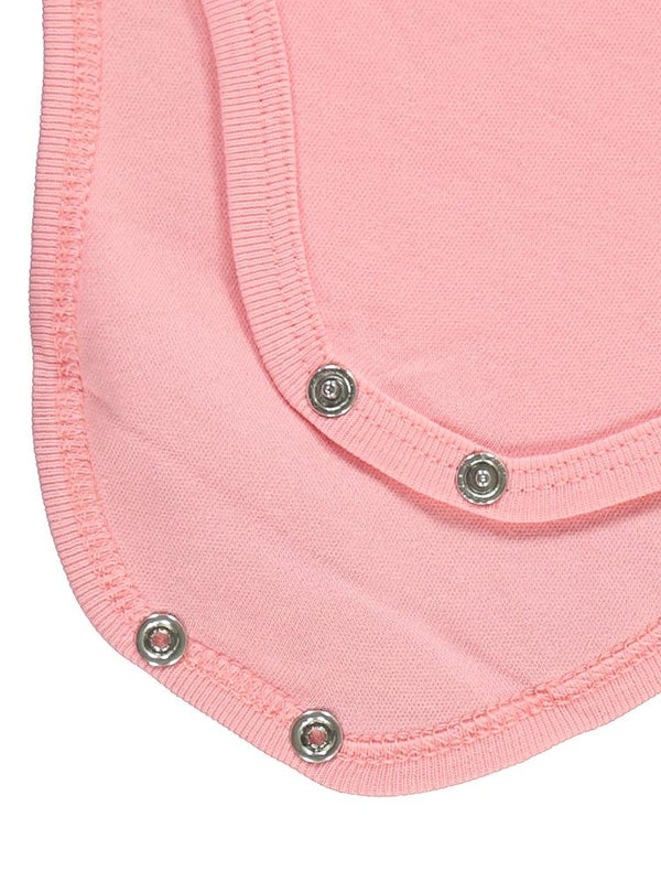 Civil Baby Penye İp Askılı Dantelli 3-9 Ay Kız Çıtçıtlı Badi - Pembe