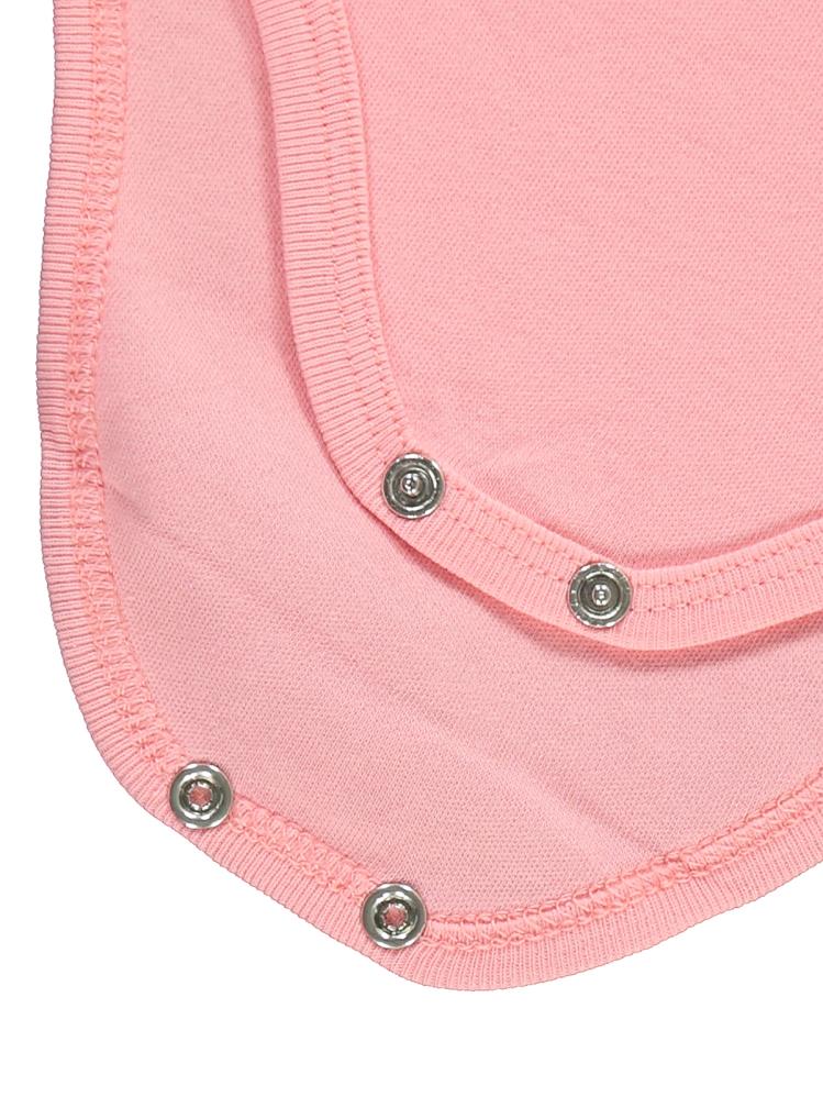 Civil Baby Penye İp Askılı Dantelli 3-9 Ay Kız Çıtçıtlı Badi - Pembe