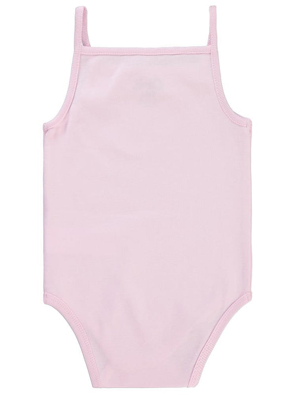 Civil Baby İp Askılı Dantelli 12-18 Ay Kız Çıtçıtlı Badi - Pembe