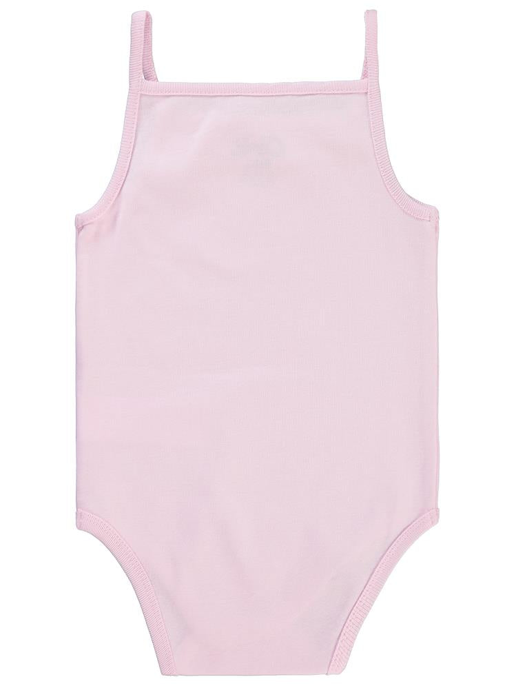 Civil Baby İp Askılı Dantelli 12-18 Ay Kız Çıtçıtlı Badi - Pembe