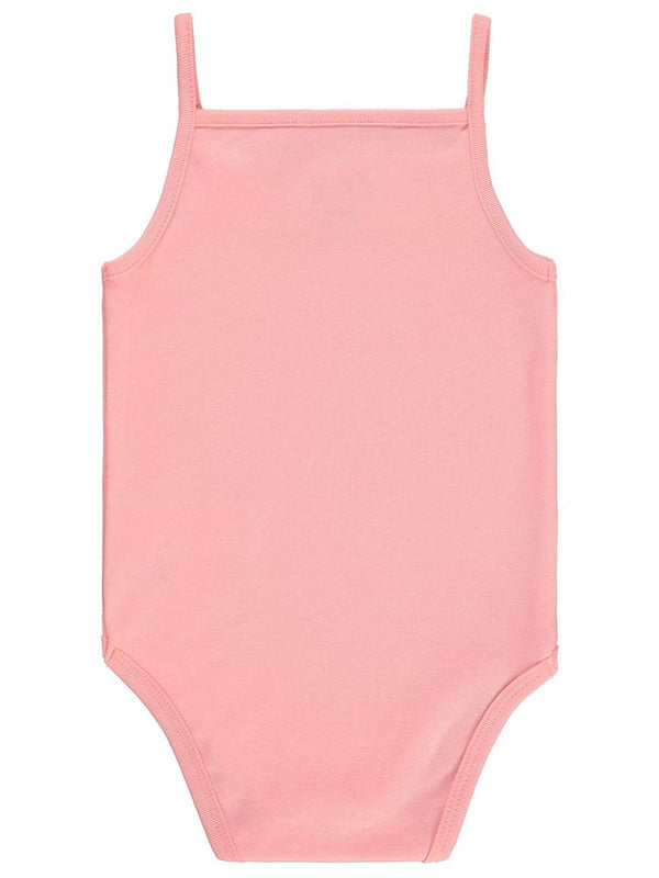 Civil Baby İp Askılı Dantelli 12-18 Ay Kız Çıtçıtlı Badi - Pembe