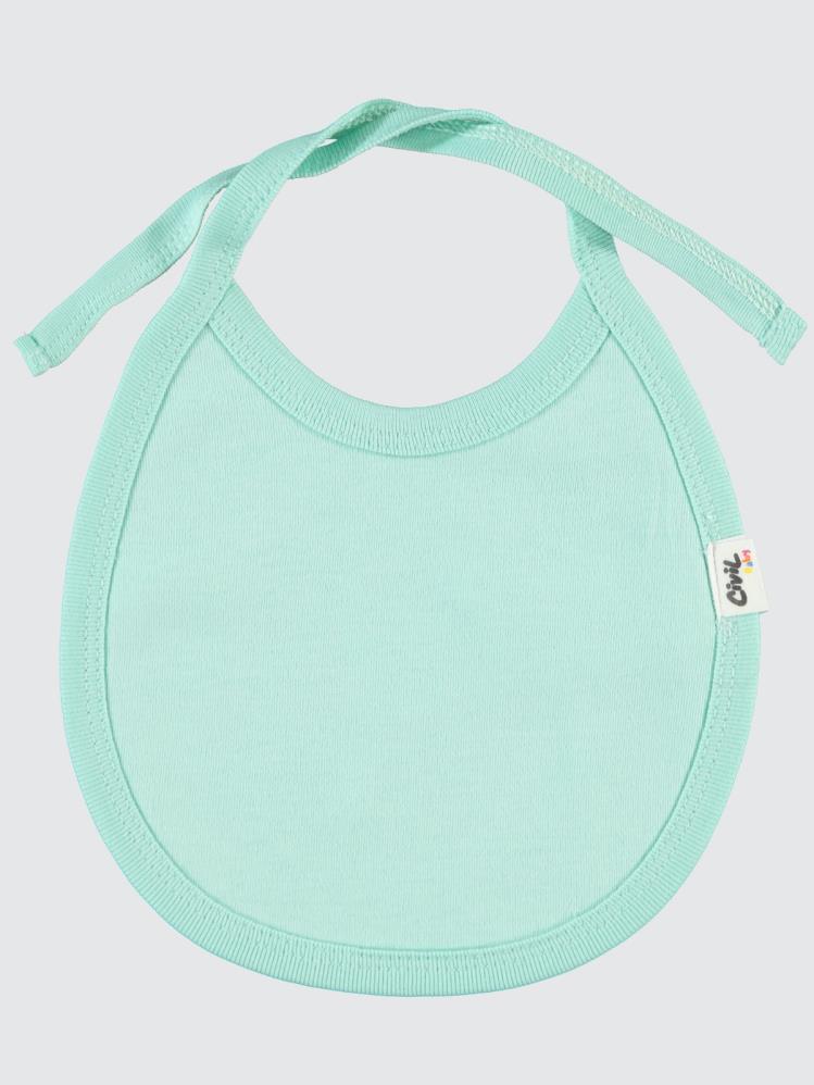 Civil Baby İnterlok Arkadan Bağlamalı Unisex Mama Önlük - Yeşil