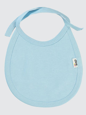 Civil Baby İnterlok Arkadan Bağlamalı Unisex Mama Önlük - Mavi