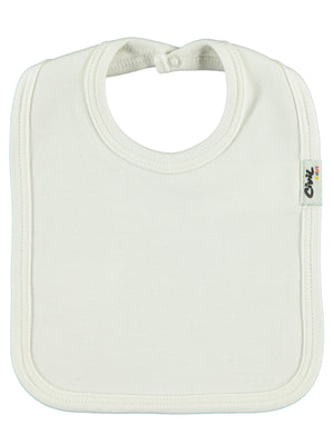 Civil Baby Arkadan Çıtçıtlı Unisex Mama Önlük - Ekru