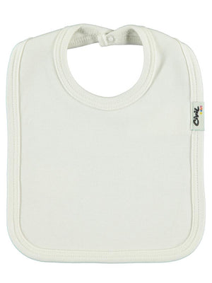 Civil Baby Arkadan Çıtçıtlı Unisex Mama Önlük - Ekru