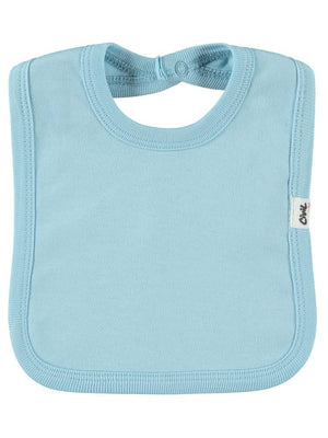 Civil Baby Arkadan Çıtçıtlı Unisex Mama Önlük - Mavi