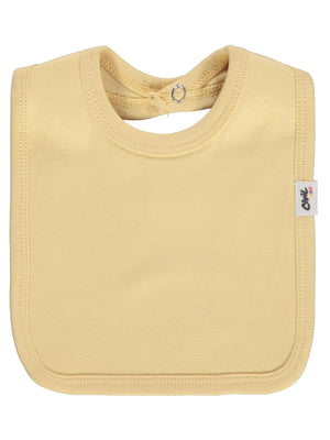 Civil Baby Arkadan Çıtçıtlı Unisex Mama Önlük - Sarı