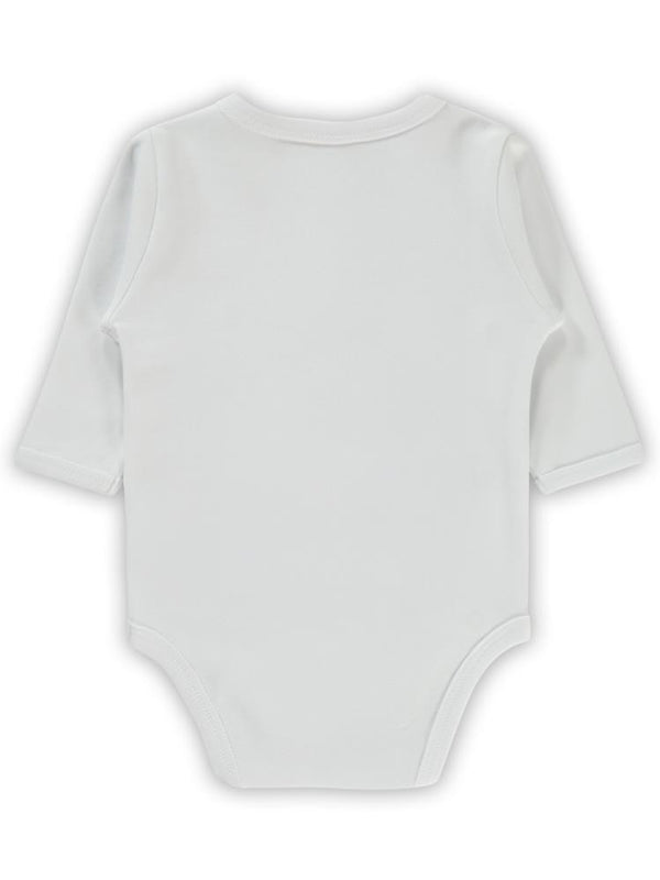 Civil Baby Renkli Kumaş 1-6 Ay Unisex Zıbın Badi - Beyaz