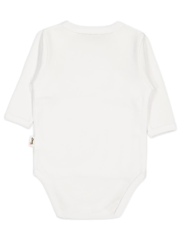 Civil Baby Renkli Kumaş 1-6 Ay Unisex Zıbın Badi - Ekru