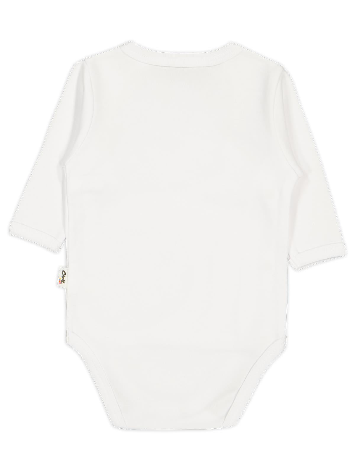 Civil Baby Renkli Kumaş 1-6 Ay Unisex Zıbın Badi - Ekru