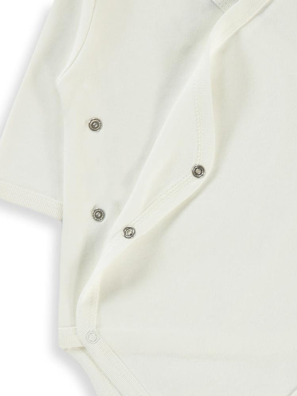 Civil Baby Renkli Kumaş 1-6 Ay Unisex Zıbın Badi - Ekru