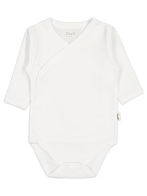 Civil Baby Renkli Kumaş 1-6 Ay Unisex Zıbın Badi - Ekru