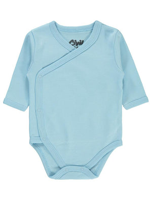 Civil Baby Renkli Kumaş 1-6 Ay Unisex Zıbın Badi - Mavi