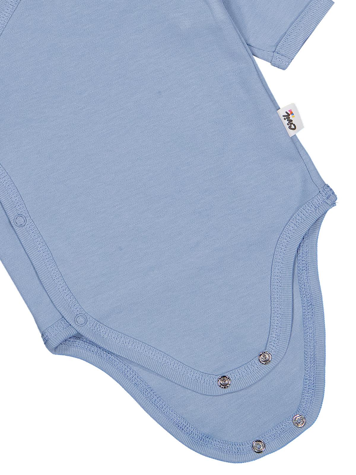 Civil Baby Renkli Kumaş 1-6 Ay Unisex Zıbın Badi - Mavi