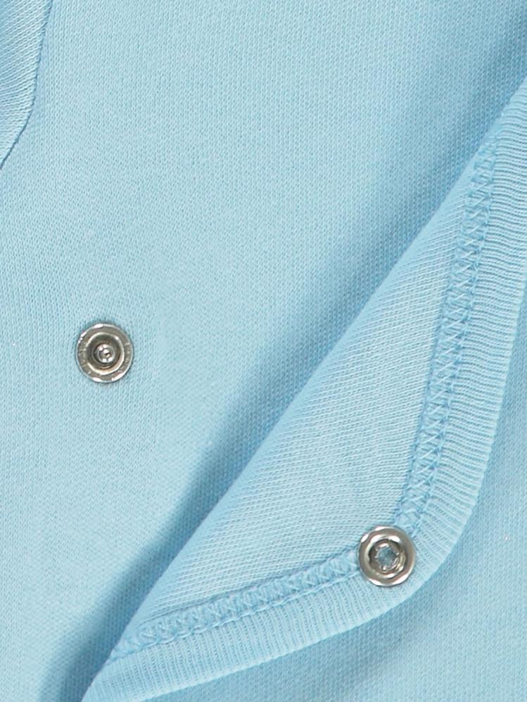 Civil Baby Renkli Kumaş 1-6 Ay Unisex Zıbın Badi - Mavi