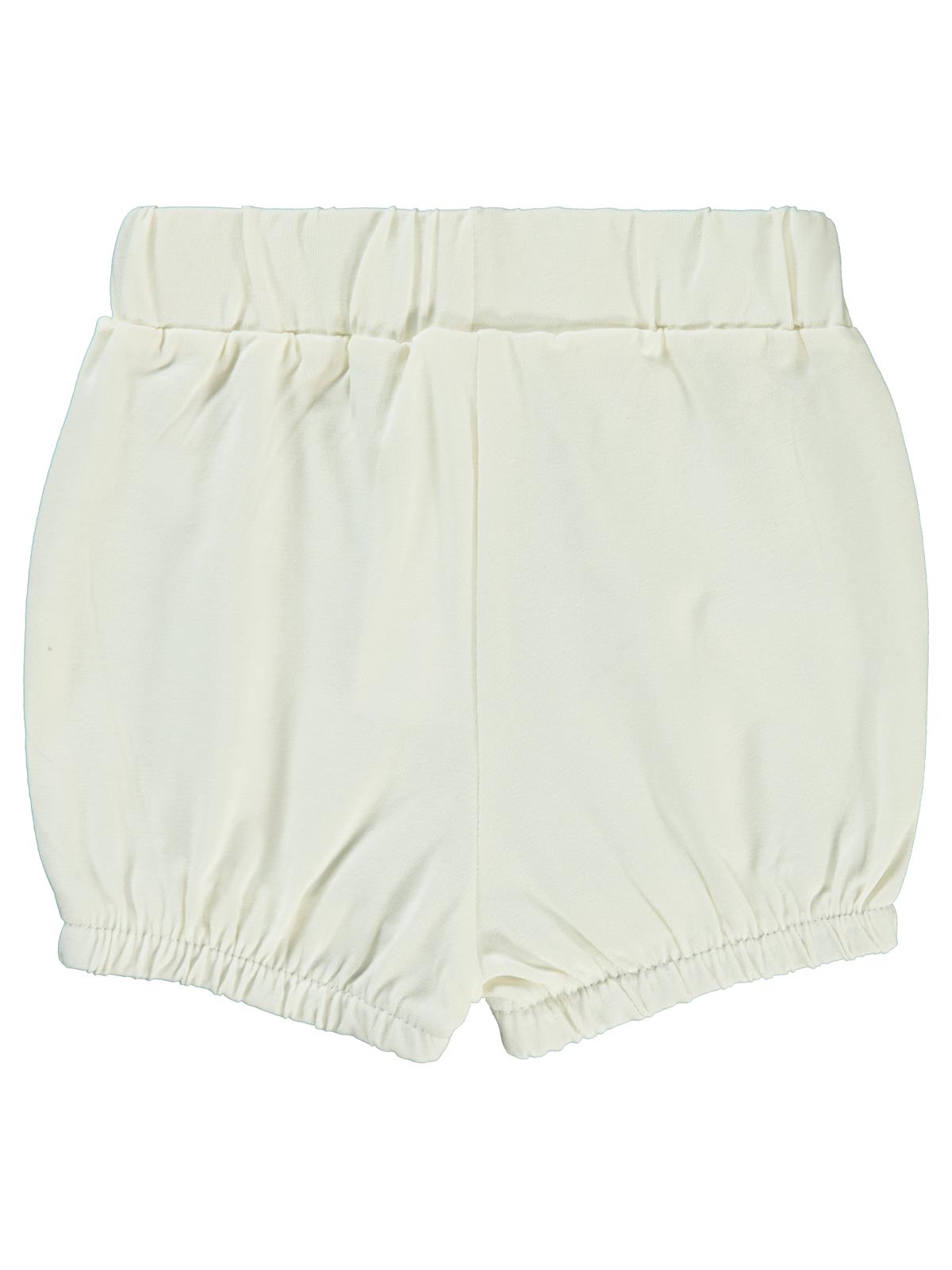 Civil Baby Paça Lastikli 6-18 Ay Kız Şort - Ekru
