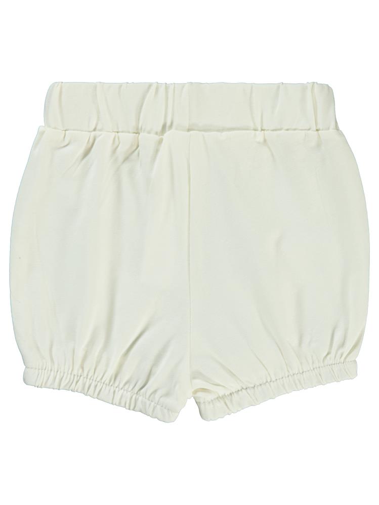 Civil Baby Paça Lastikli 6-18 Ay Kız Şort - Ekru